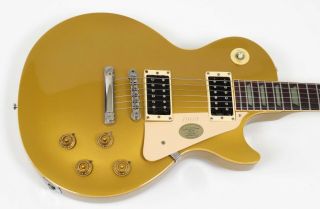 1991 Gibson Les Paul Classic Rare All Gold Bullion Finish with Case 5