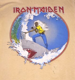1982 Holy Grail Iron Maiden Concert Tour Shirt Unworn Nos Vintage