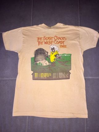 1982 Holy Grail Iron Maiden Concert Tour Shirt Unworn Nos Vintage 4