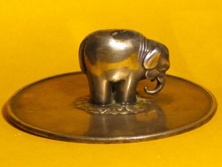 Antique Biscuit Barrel " Lid " Circa 1900,  - With & Rare Elephant Finial