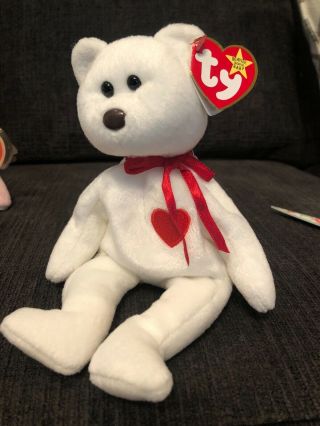 Valentino Ty Beanie Baby With Rare Mismatched Tags.  Ty Tag 1994,  Tush Tag 1993.