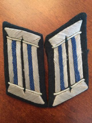 Minty German Ww2 Officer Grade Collar Tabs Vehicle Supply Medical Corps