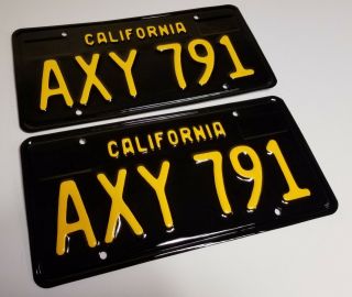 1963 Vintage California License Plates Tags 1964 1965 1967 1966 1969 Ax