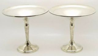 Vintage Reed & Barton Sterling Silver Compote Style 31 Bowl Candy Pair Set 6”