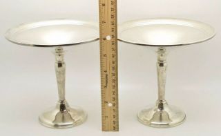 Vintage Reed & Barton Sterling Silver Compote Style 31 Bowl Candy Pair Set 6” 2