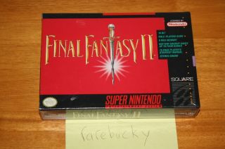 Final Fantasy Ii (snes Nintendo) V - Seam,  Rare Grail
