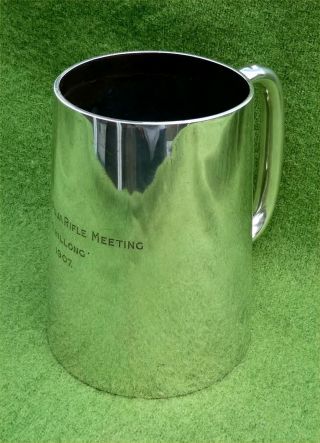 Large (pint) English Silver Tankard - 