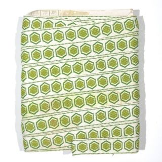 Vintage French 1960’s Upholstery Drapery Trim Ribbon Tapestry,  Green,  30 ½ Yards