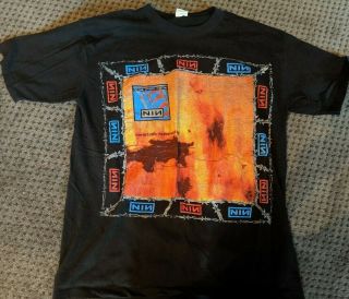 Nine Inch Nails Vintage T - Shirt " The Downward Spiral " One Size Fits All 94 - 95 To