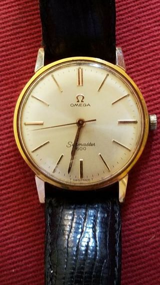 Vintage Omega Seamaster 600 Gold Plated Mens Watch
