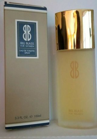 Rare Vtg Bill Blass For Woman 3.  3 Oz.  Eau De Toilette Spray Five Star