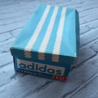 Vintage 1971 Adidas Superstar Shoes Made In France Orignal Box Shell Toes