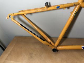 Vintage 1998 Kona Kilauea Reynolds 631 18” Mountain Bike Frame Orange Very Light 4