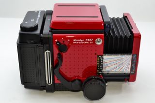 RARE ALL RED Mamiya RZ67 Pro II D IID w/ Strap 1745 7