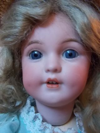 Vintage Doll 1279 Germany Simon Halbig S&H Holes for earrings & necklace 2 Teeth 2