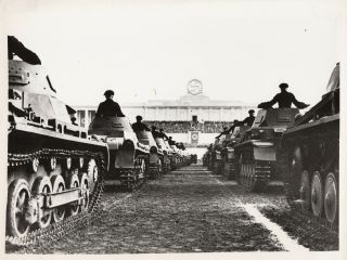 German Army Panzer Tanks At Nuremberg Rally - 1938