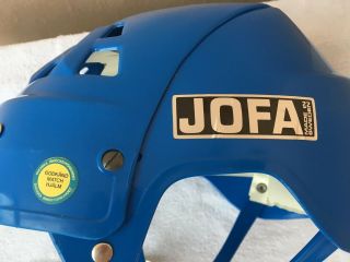 Vintage Jofa Helmet 235 - 51 23551 BLUE Gretzky WITH BOX - VERY RARE 10