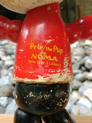 Pete the Pup Composition Head Wooden Jointed Body by J.  L.  Kallus NOMA 4