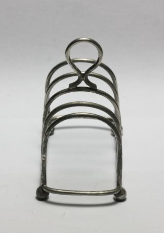 small sterling silver toast racks Hamilton & Co Calcutta Colonial 1909 4