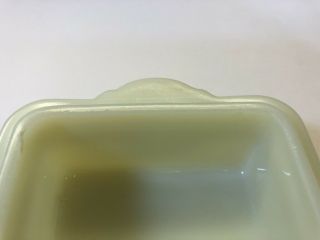Vintage McKee Green Dots & Custard 1 Lb Butter Dish 1920 - 1930’s 7