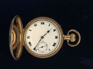 Antique Rolex Gold Plated Full Hunter Pocket Watch,  Fine Order