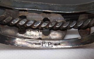 FranK or Fred Peshlakai,  Navajo,  Turquiose and Silver Vintage Cuff Bracelet. 3