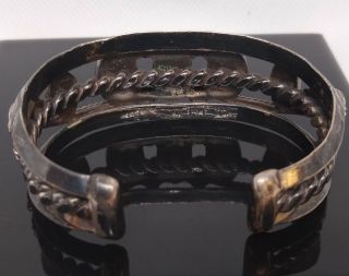 FranK or Fred Peshlakai,  Navajo,  Turquiose and Silver Vintage Cuff Bracelet. 7