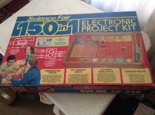 Vintage Radio Shack Science Fair 150 In 1 Electronic Project Kit 1976