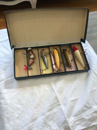 fishing lures vintage creek chin wood lures.  Never seen the water. 2