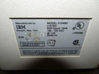 Vintage IBM Enhanced Color EGA Monitor 5154 5154001 Parts/Repair 8