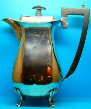 C1911 Sterling Silver Hmss Birmingham Plain Coffee Pot By Rabone