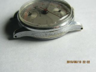 Vintage Men ' s Helbros Chronograph watch for parts/repair 410 4