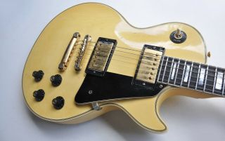 1974 Vintage Gibson Les Paul Custom WHITE Cream 1970s Guitar 4