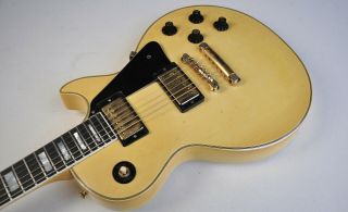 1974 Vintage Gibson Les Paul Custom WHITE Cream 1970s Guitar 5