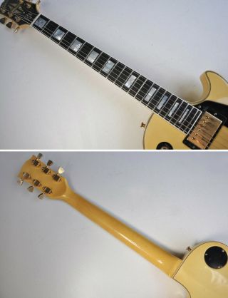 1974 Vintage Gibson Les Paul Custom WHITE Cream 1970s Guitar 9