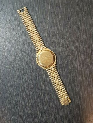 RARE Vintage Christian Bernard Paris Quartz Woman ' s Watch 18k Gold Diamond M2875 7