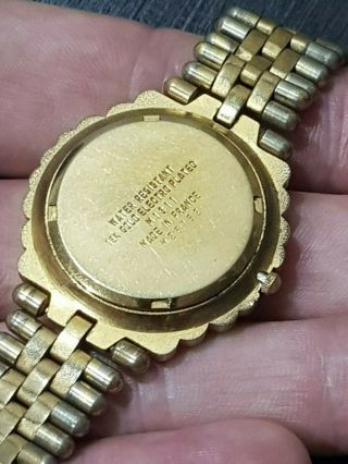 RARE Vintage Christian Bernard Paris Quartz Woman ' s Watch 18k Gold Diamond M2875 8