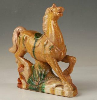 Vintage Chinese Ceramic Statue Animal Horse Handicraft Home Decoration Gift