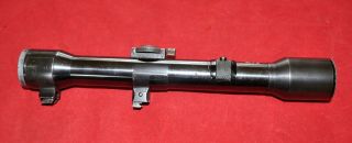 Antique Rare Austrian Heliavier/k.  Kahles 4x Rifle Scope W/ Mounts