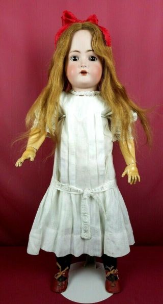 Antique German Bisque Head Large Doll By Kammer Reinhardt K R 79 on Kestner Body 2