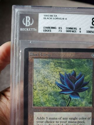 Magic The Gathering MTG Beta Black Lotus Graded BGS 8 NM - Power 9 5