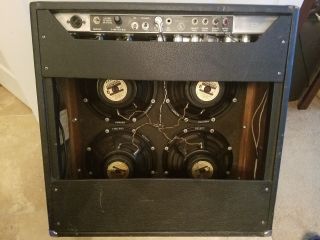 1966 Fender Reverb Vintage Blackface Tube Amp 4x10 Vintage Jensen Speakers 12