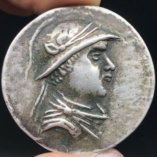 Solid Silver Old Unique Wonderful Roman Greek Lovely Coin
