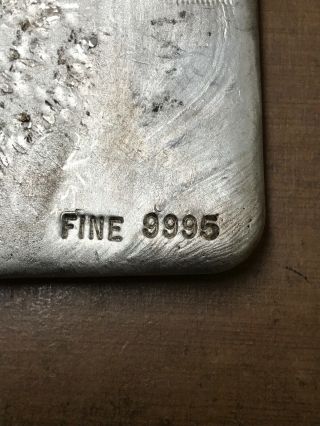 Bunker Hill Silver Bar 30.  85 Oz Fine Silver.  9995 Hand Poured Insanely Rare 53 4