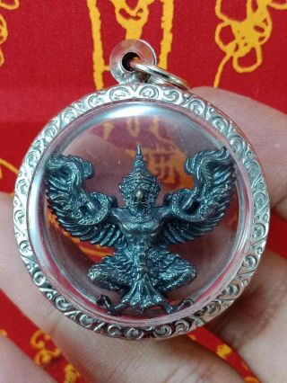 Very Rare Leklai Garuda Lp Somporn Powerful Magic Lucky Charms Holy Thai Amulet