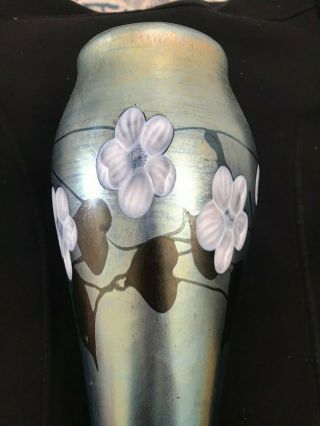 Authentic signed Monumental Favrile Glass Vase Rare 2388 k L.  C.  Tiffany 4