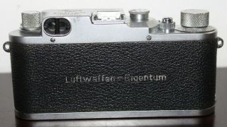 VERY RARE Near LEICA IIIc LUFTWAFFEN - EIGENTUM Rangefinder Camera MILITARY 6