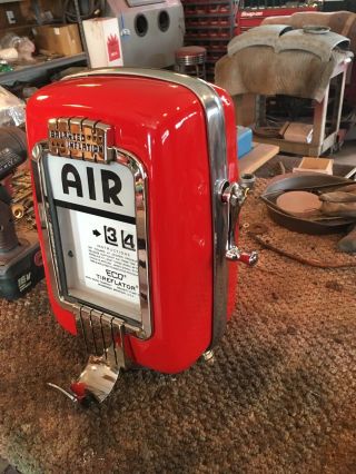 Vintage Eco Air Meter Gas Oil Red Texaco Restored With Light Pole GAS PUMP 6