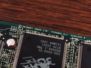 Primary Image Piranha SLI 3DFX Voodoo 2 64MB PCI Graphics Card,  Extremely Rare 3