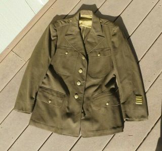 Ww2 Us Army Military Wool M1935 4 Pocket Dress Blouse Jacket Coat Blouse 40r